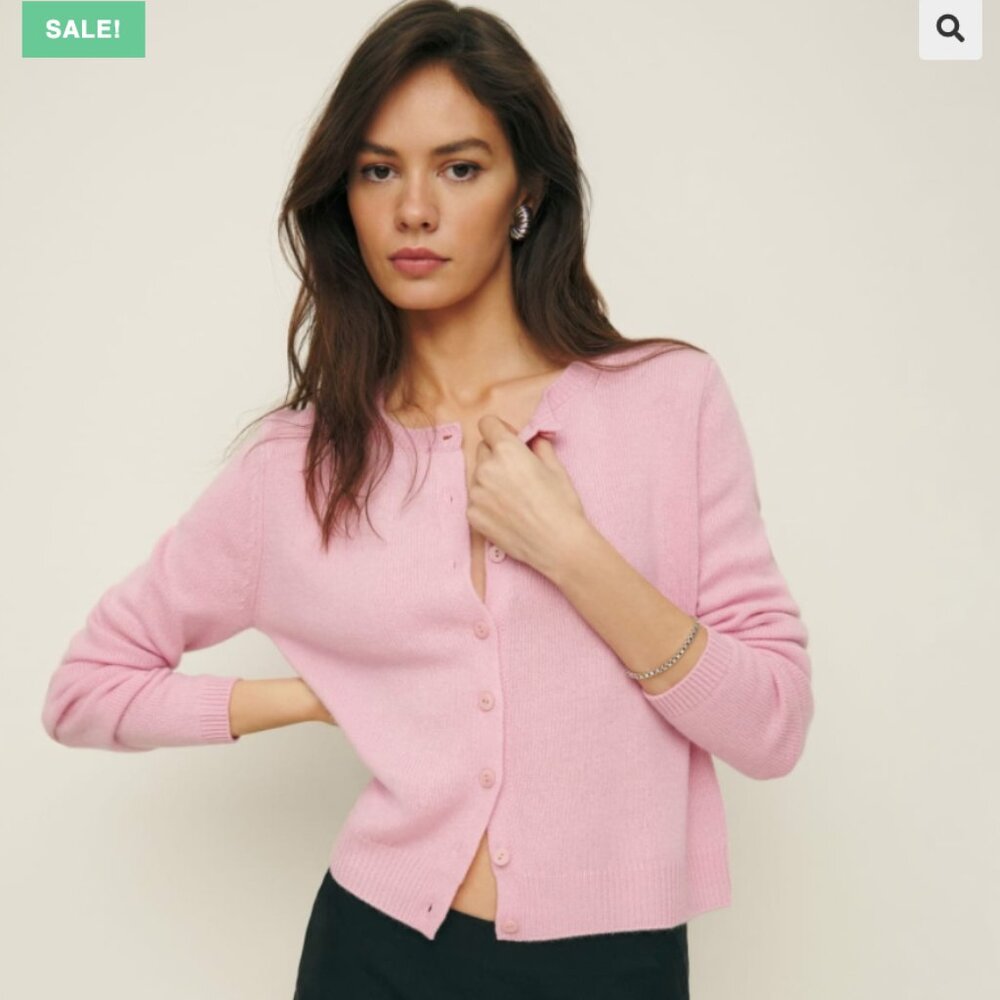 *ISO* reformation clara cardigan in babygirl (pink)